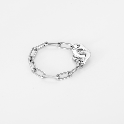 DINH VAN " Chaîne menotte" - R7 - Bague en or blanc