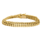 Bracelet en or jaune à maille gourmette plate