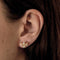 Boucles d'oreilles en or jaune et diamants : 1,10 carat