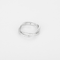 Poiray - Tresse - Petit modèle - Bague en or blanc et diamants