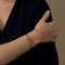 FRED - Force 10 - Moyen Modèle - Bracelet acier, manille or blanc et diamants 58 Facettes DV33563-1