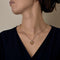 Pendentif en Or blanc 18k Citrine and Diamant 58 Facettes DV34700-4