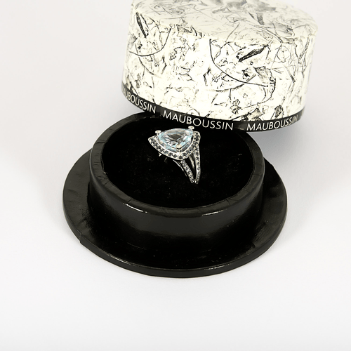 Bague 48 MAUBOUSSIN - Tellement Subtile pour Toi - Bague en Or blanc Aigue marine, Saphirs, Améthystes 58 Facettes DV34517-1
