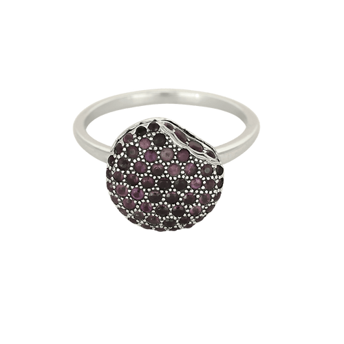 52 Boucheron - Tentation Macaron - Bague en or blanc et améthystes 58 Facettes DV33795-2