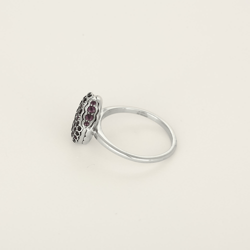 52 Boucheron - Tentation Macaron - Bague en or blanc et améthystes 58 Facettes DV33795-2
