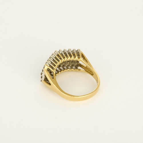 58 Bague deux or et diamants 58 Facettes DV0622-6
