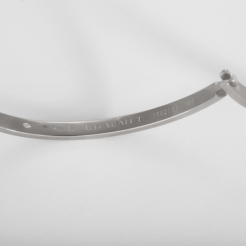 Chaumet - Liens évidence - Bracelet jonc en or blanc et diamants : 0,05 carat 58 Facettes DV34566-1