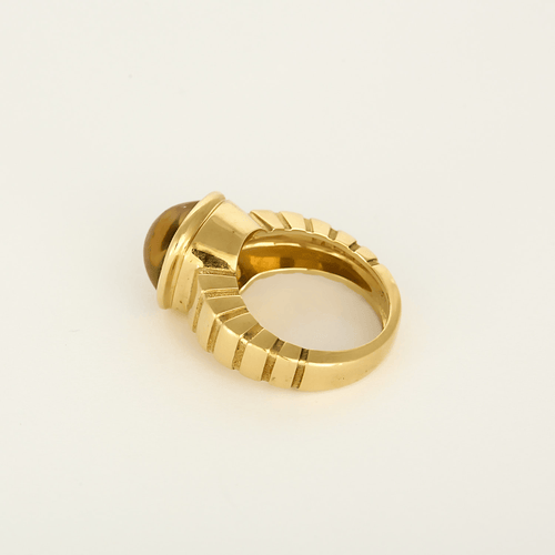 54 Van Cleef & Arpels - Facade - Bague en Or jaune 18k (750 millièmes) et Citrine 58 Facettes DV23308-1