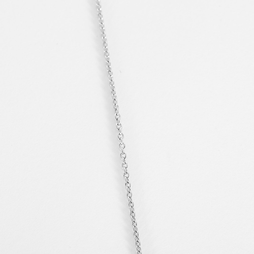 POIRAY - Tresse Petit Modèle - Collier en or blanc et diamants 58 Facettes DV34888-2