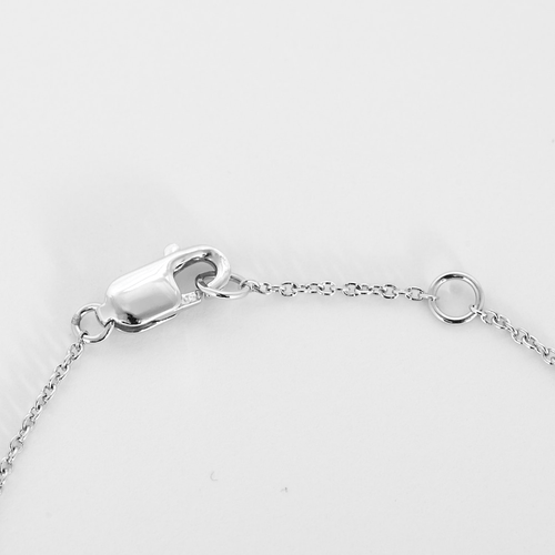 POIRAY - Tresse Petit Modèle - Collier en or blanc et diamants 58 Facettes DV34888-2