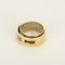56 Bague jonc en or jaune, or blanc, diamant de taille princesse mobile 58 Facettes DV33869-7