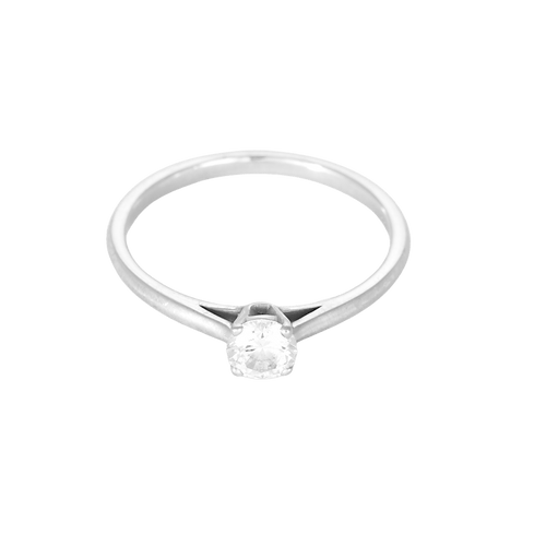 51 GEMMYO - Baby Lady - Bague en or blanc et diamant 0.30 carat. 58 Facettes DV35048-1