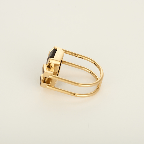 51 Bague en Or jaune 18k Tourmaline 58 Facettes DV35072-1