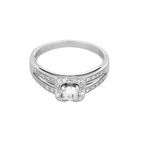 50.5 Mauboussin - Chance of Love n°2 -  Bague en or blanc et diamants 58 Facettes DV34345-1