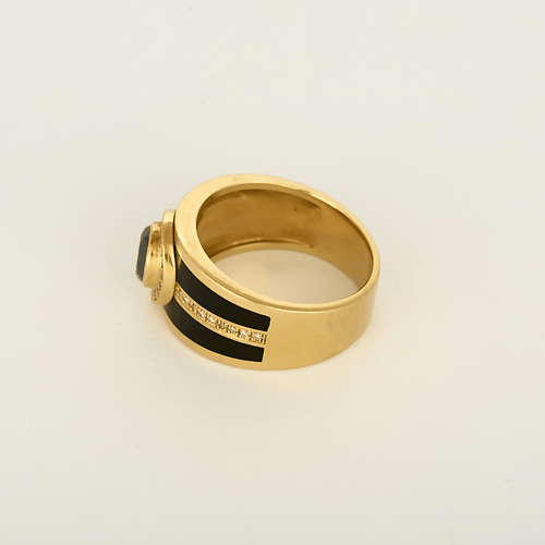 56 Mauboussin - L'Oeuvre Noire - Bague en or jaune, diamant noir et diamants 58 Facettes DV34008-1