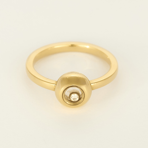 52 Chopard - Happy Diamonds - Bague en Or jaune 18k Diamant 58 Facettes DV34726-1