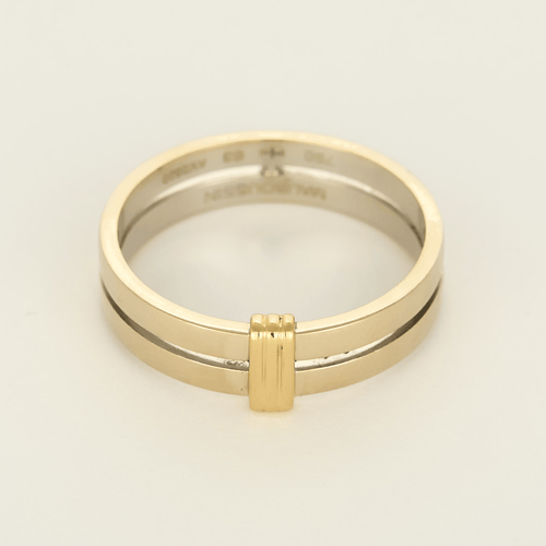 63 Mauboussin - Subtile éternité - Bague en or blanc et or jaune 58 Facettes DV33838-2