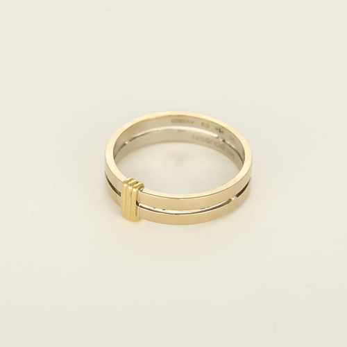 63 Mauboussin - Subtile éternité - Bague en or blanc et or jaune 58 Facettes DV33838-2