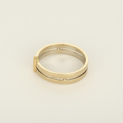 63 Mauboussin - Subtile éternité - Bague en or blanc et or jaune 58 Facettes DV33838-2