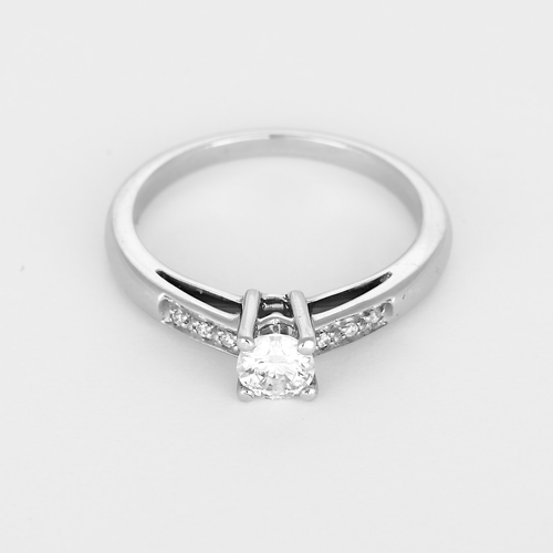50 Mauboussin - Tu es le sel de ma vie n°3- Bague en platine et diamants 58 Facettes DV35026-1