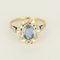 53 Bague en Or jaune & blanc 18k Saphir and Diamant 58 Facettes DV20601-4