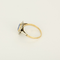 53 Bague en Or jaune & blanc 18k Saphir and Diamant 58 Facettes DV20601-4