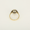 53 Bague en Or jaune & blanc 18k Saphir and Diamant 58 Facettes DV20601-4