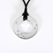 Pendentif Dinh Van - Cible - Élégant pendentif en or blanc, diamants sur cordon noir 58 Facettes DV32132-1