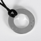 Pendentif Dinh Van - Cible - Élégant pendentif en or blanc, diamants sur cordon noir 58 Facettes DV32132-1