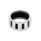 Bague 49 CHAUMET - Class one - Bague en or blanc et diamant, caoutchouc 58 Facettes DV35112-2