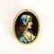 Broche Broche Emaux de Limoges et or jaune. Fauré. 58 Facettes DV35336-1