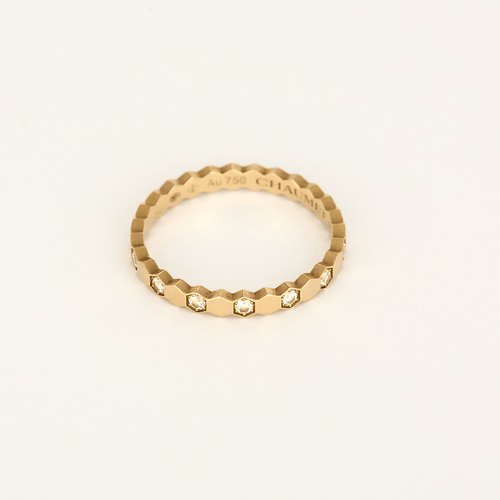 Bague 51 CHAUMET - BEE MY LOVE - Alliance en or rose et diamants 58 Facettes DV33525-2