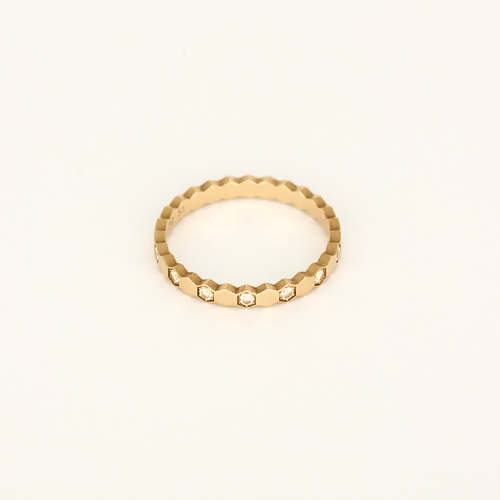 Bague 51 CHAUMET - BEE MY LOVE - Alliance en or rose et diamants 58 Facettes DV33525-2