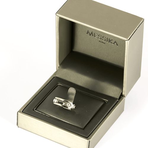 Bague 53 Messika -  Move - Grand Modèle - Bague en or gris et diamants 58 Facettes DV35115-1