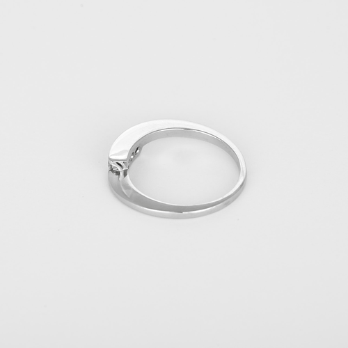 Bague 52 Bague en or blanc et diamants : 0,15 carat 58 Facettes DV34850-1