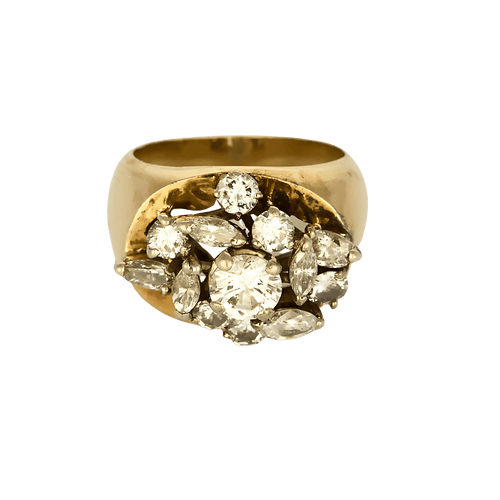 Bague 52 Bague en Or jaune 18k (750 millièmes) et Diamants 58 Facettes DV31672-24