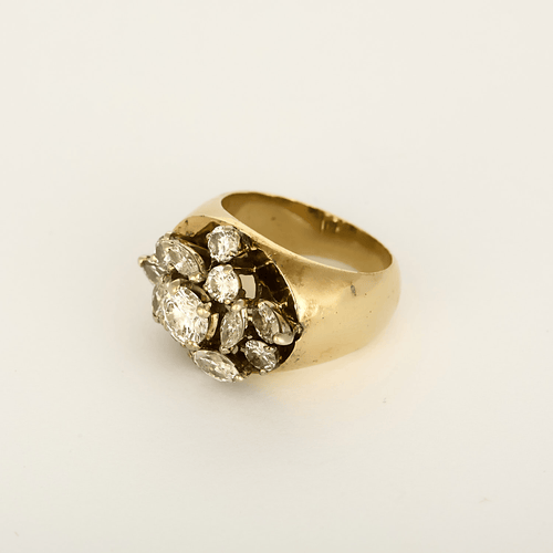 Bague 52 Bague en Or jaune 18k (750 millièmes) et Diamants 58 Facettes DV31672-24