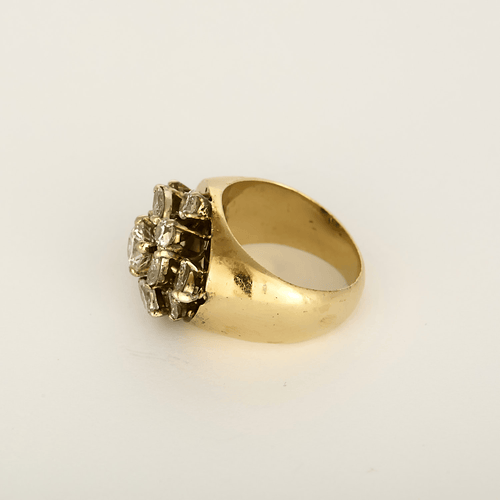 Bague 52 Bague en Or jaune 18k (750 millièmes) et Diamants 58 Facettes DV31672-24
