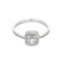 Bague 53 Bague en or blanc et diamants, serti illusion 58 Facettes DV34284-2