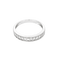 Bague 51 Demie Alliance or blanc  et diamants 58 Facettes DV35240-2
