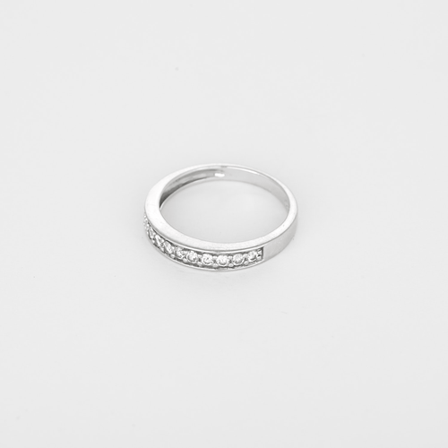 Bague 51 Demie Alliance or blanc  et diamants 58 Facettes DV35240-2
