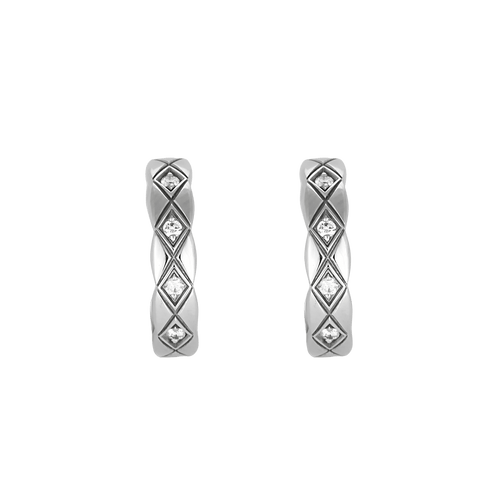 Boucles d'oreilles CHANEL - Coco Crush - Boucles d'oreilles en or blanc et diamant 58 Facettes DV2312-14