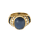 Bague 55 Bague en Or jaune 18k (750 millièmes) et Saphir, diamants 58 Facettes DV31672-25