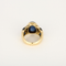 Bague 55 Bague en Or jaune 18k (750 millièmes) et Saphir, diamants 58 Facettes DV31672-25