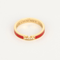 CHAUMET - Lien évidence, laque rouge - Bague en or jaune et diamant