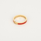 CHAUMET - Lien évidence, laque rouge - Bague en or jaune et diamant
