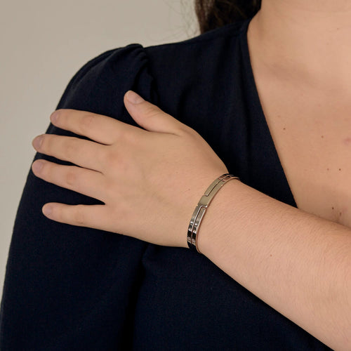 Dinh Van - Seventies -PM - Bracelet en Or blanc 18k (750 millièmes)