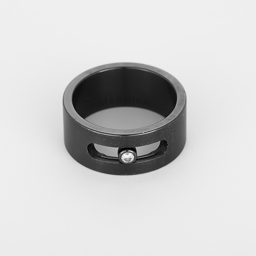 MESSIKA - Move - Bague en titane noirçi et diamant