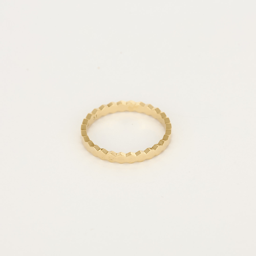 Bague 51 Chaumet - modèle Bee My Love- Alliance en or jaune 58 Facettes DV33525-1