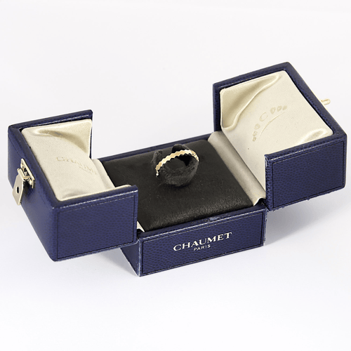 Bague 51 Chaumet - modèle Bee My Love- Alliance en or jaune 58 Facettes DV33525-1
